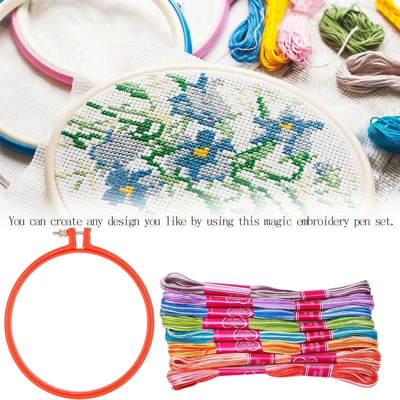 KRABALL Набор Для Вышивания Из 4 Предметов С Волшебным Нитевдевателем Игл Большим