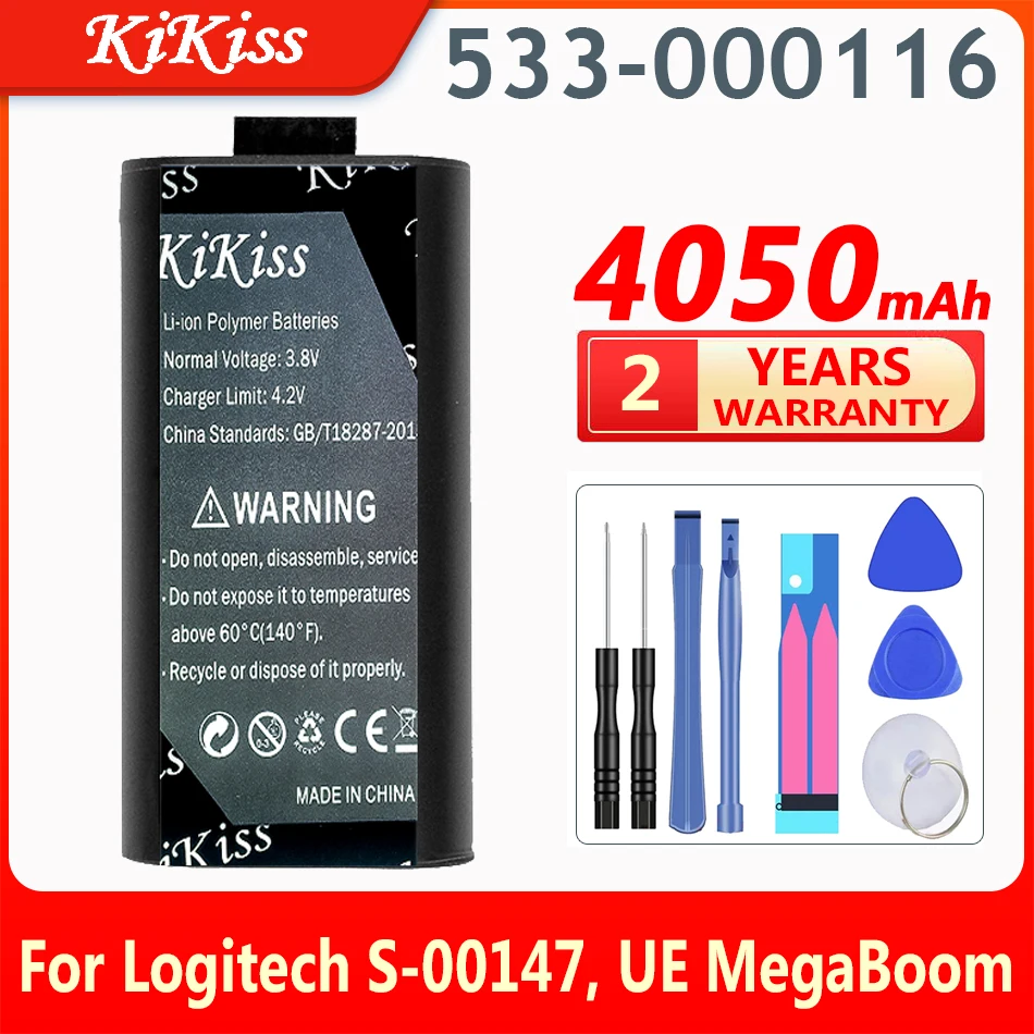 

KiKiss 4050mAh Speaker Battery 533-000116, 533-000138 for Logitech S-00147, UE MegaBoom Player Wireless bluetooth speaker Batter
