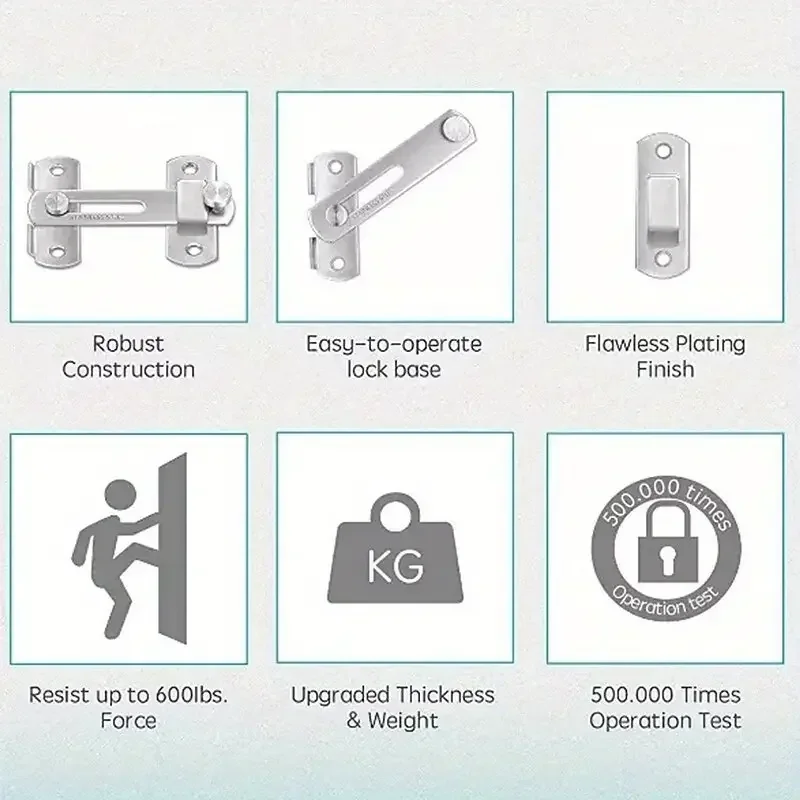 1 шт. фурнитура для раздвижных дверей сарая из нержавеющей стали защелки ворот