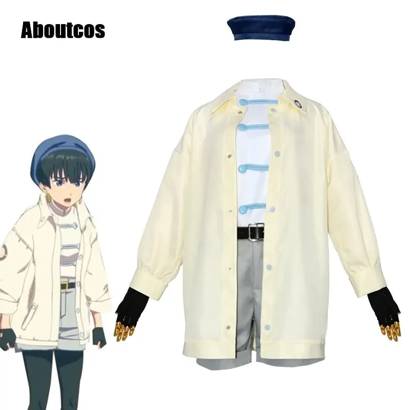 

Aboutcos аниме тригун стампед Мерил стриф Косплей Костюм журналиста Тренч брюки серьги шляпа Хэллоуин Женская ролевая игра