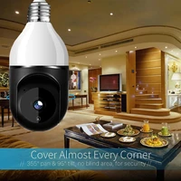 360 degree e27 bulb 5g2 4g wifi ip camera automatic human tracking two way audio surveillance camera video security monitor cam