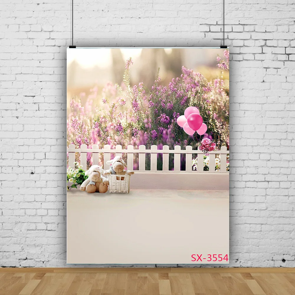 

SHENGYONGBAO Newborn Baby Photography Backdrop Props Fur Garland Floral Bird Nest Birthday Hundred Days Studio Background YX-09