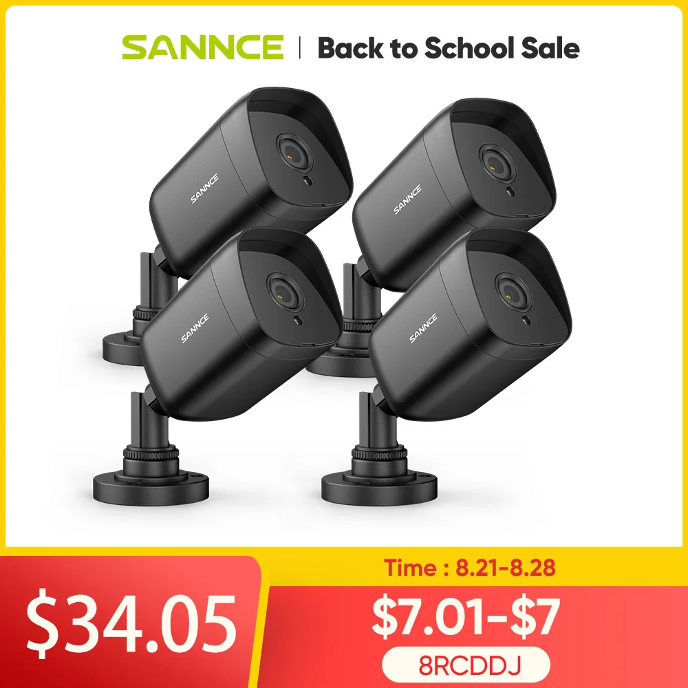 Home Video Security Cameras Kit Cctv Surveillance Smart Ir K