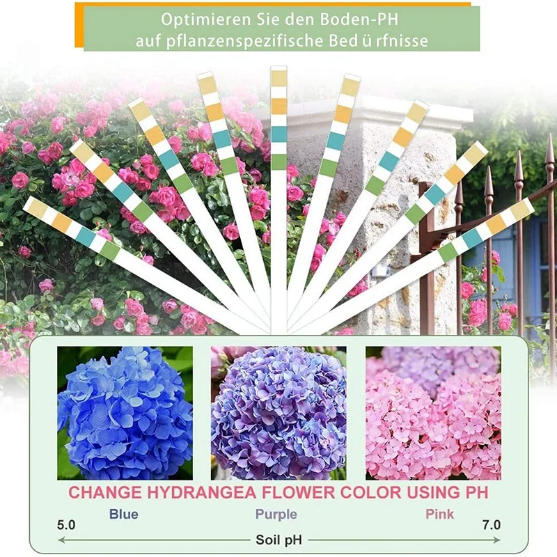 Тестовые полоски для почвы тест-полоски 0-14 PH 100 полосок