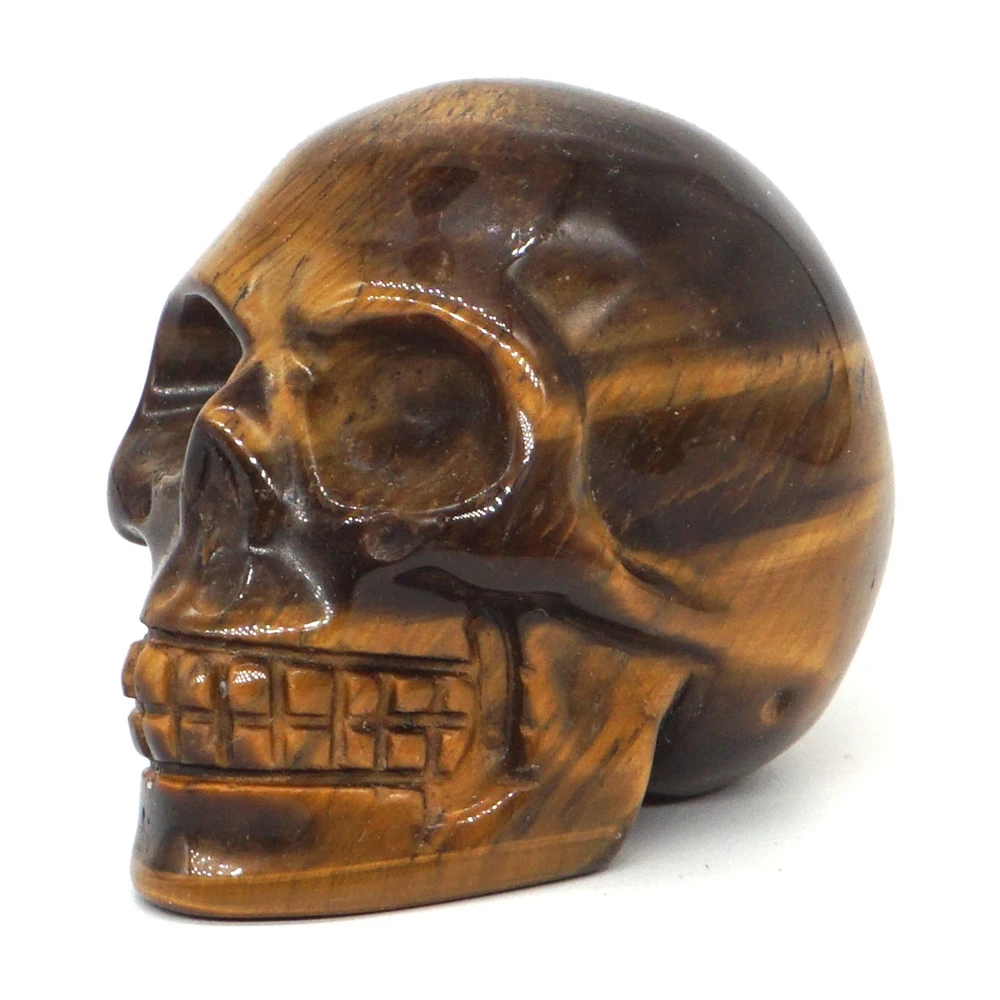 Резная статуэтка черепа из натурального камня