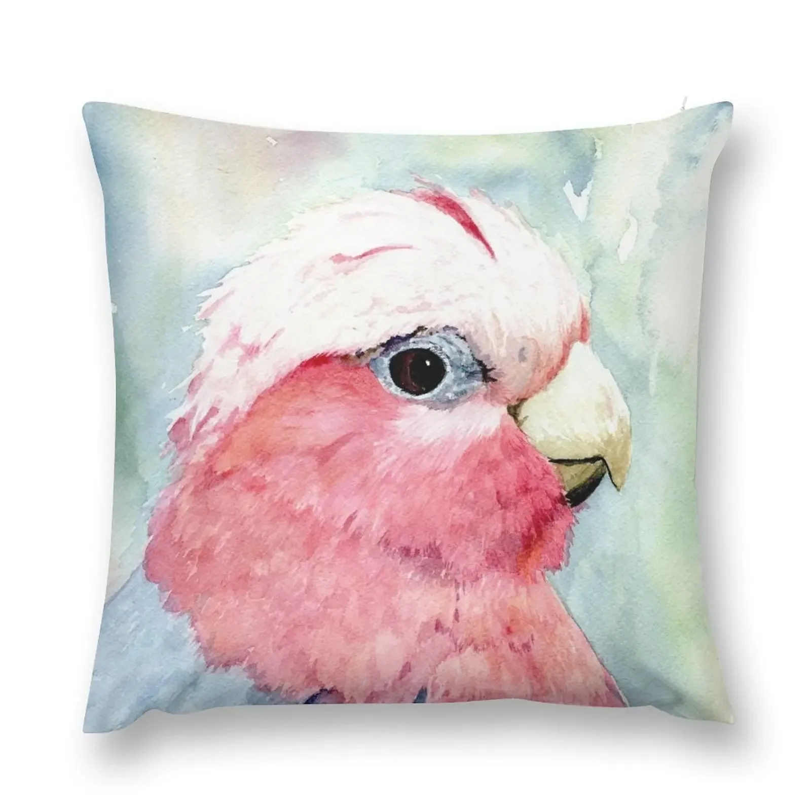 Декоративная подушка с изображением австралийского гала cockatoo