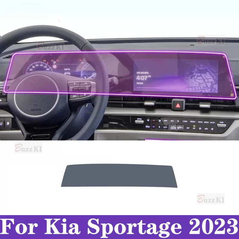 

Для Kia Sportage 2023, салон автомобиля, центральная консоль, навигация, прозрачный ТПУ, защитная краска, автомобильная пленка, наклейка против царапин