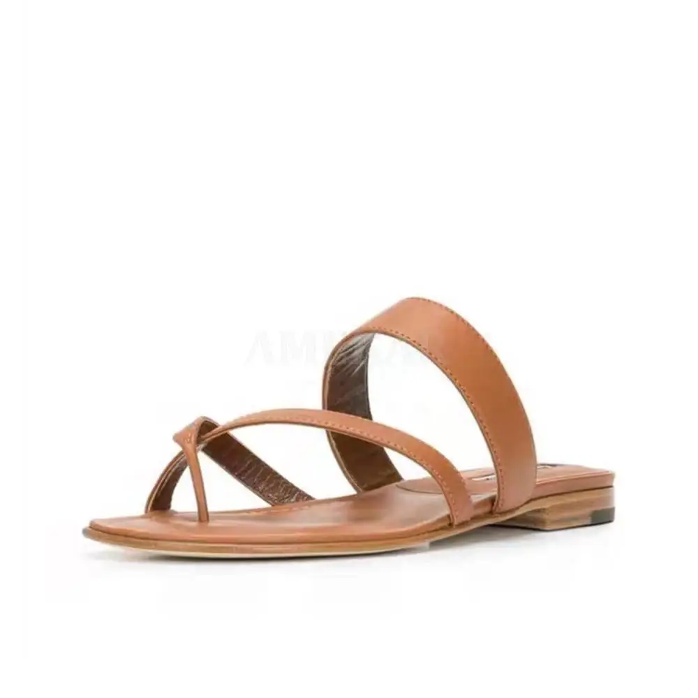 

Flat Shoes Genuine Leather Simple Shoes Women Plus Size 44 45 46 47 Quality Sandals And Flat Shoes For Female