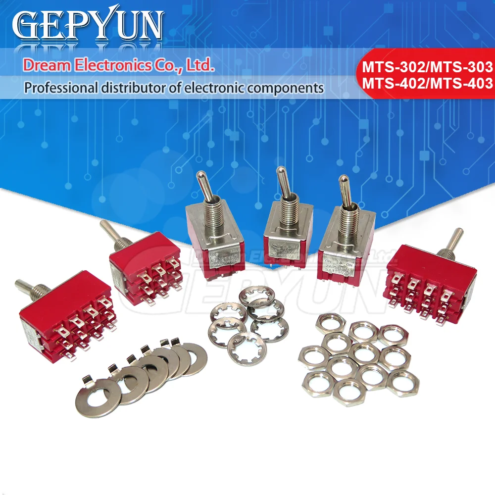 1 шт., миниатюрный переключатель, красная лампа, Φ 250V 2A 125V 5A 9pin/12pin 2/3 позиции