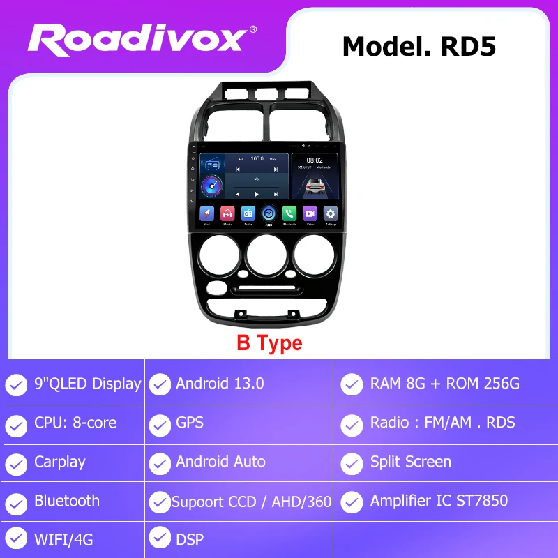 

Автомагнитола roadivox на Android для Hyundai Verna Accent 1999 2005, GPS-навигация, видео, мультимедийный плеер, магнитофон, carplay