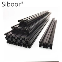 siboor 300mm misumi hfsb5 2020 extrusion frame kit for voron 2 4 3d printer parts black anodized blind joints v 2 4 extrusions