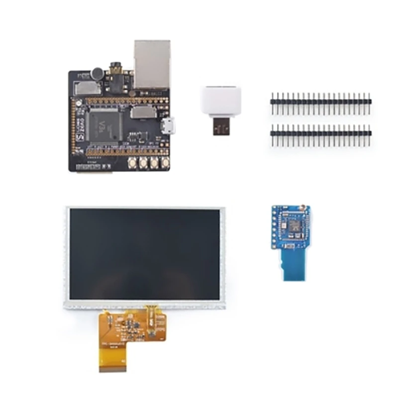 For Lichee Pi Zero V3S ARM Cortex-A7 Core CPU Linux Development Board With OTG+5.0 Inch Screen+Wifi+BT Module DIY Kit