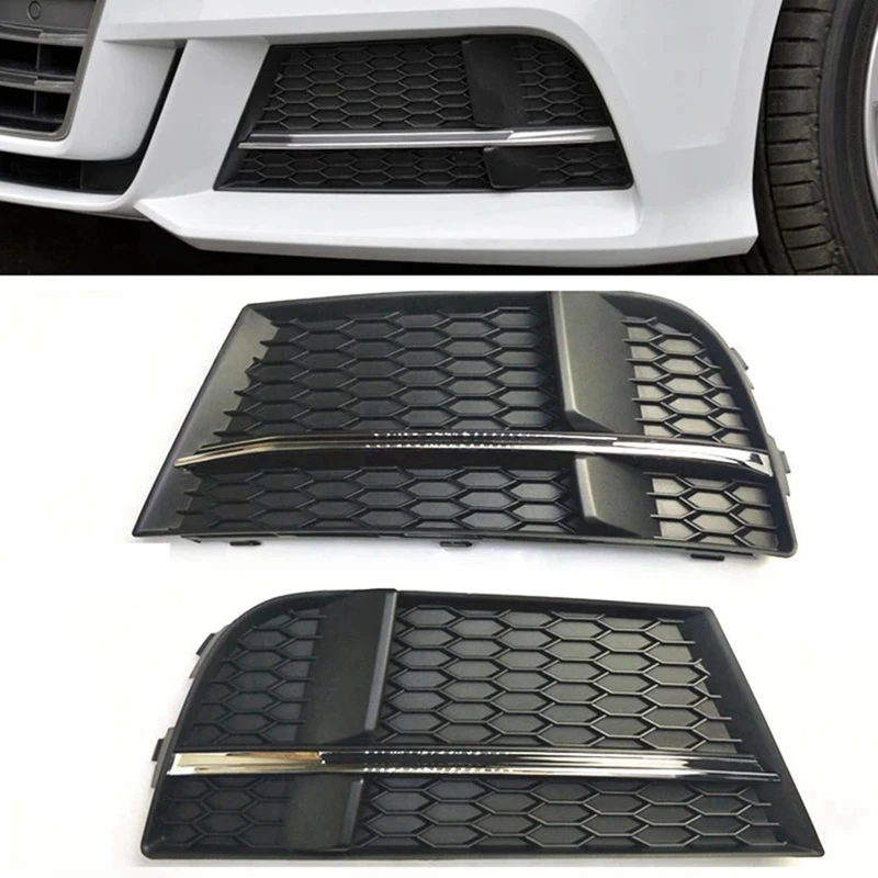 

Fog Light Cover Lamp Frame Grille Fog Light Grille Car For A3 S3 2017-2019 Spare Parts Parts