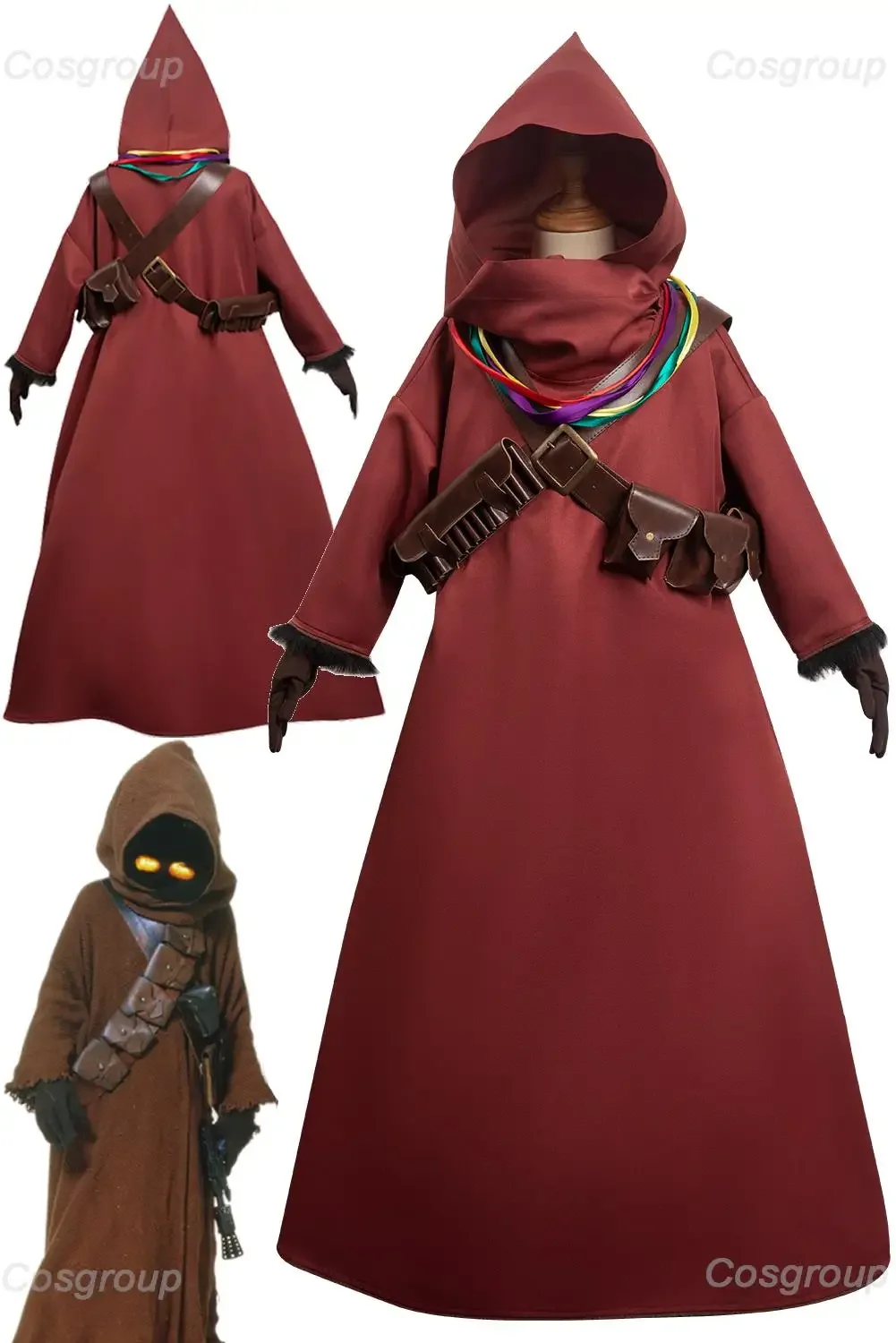 

Jawa Cosplay Kids Boys Girls Costume TV Bounty Hunter 3 Roleplay Fantasia Outfit Child Fancy Dress Up Party Cloth Role Playing