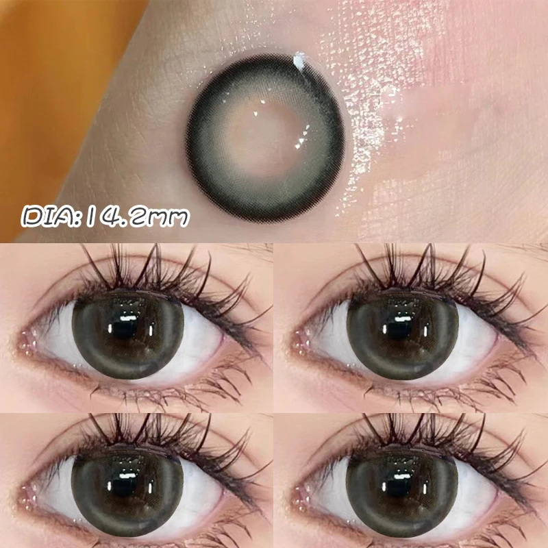

Big Eyes Ice Drops Black Tea Contacts Beautiful Daily Makeup Companion Box Color