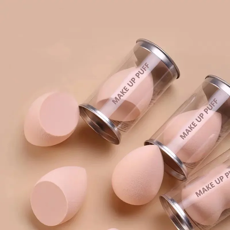 

Beauty Powder Puff Liquid Foundation BB Cream Face Gourd Drop-shaped Wet and Dry Dual-use Transparent Bottle Package Makeup Tool