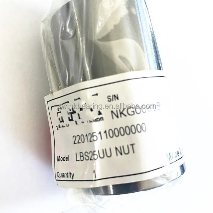 

Japan quality linear ball bearing LBS25UU Spline Nut 25x37x60mm LBS25UU bearing