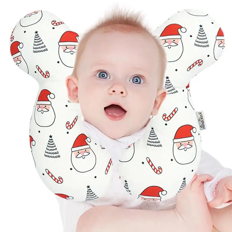 

Хлопковая Подушка для новорожденных, дышащая подушка для формирования головы, эргономичная подушка U-образной формы для поддержки шеи и головы
