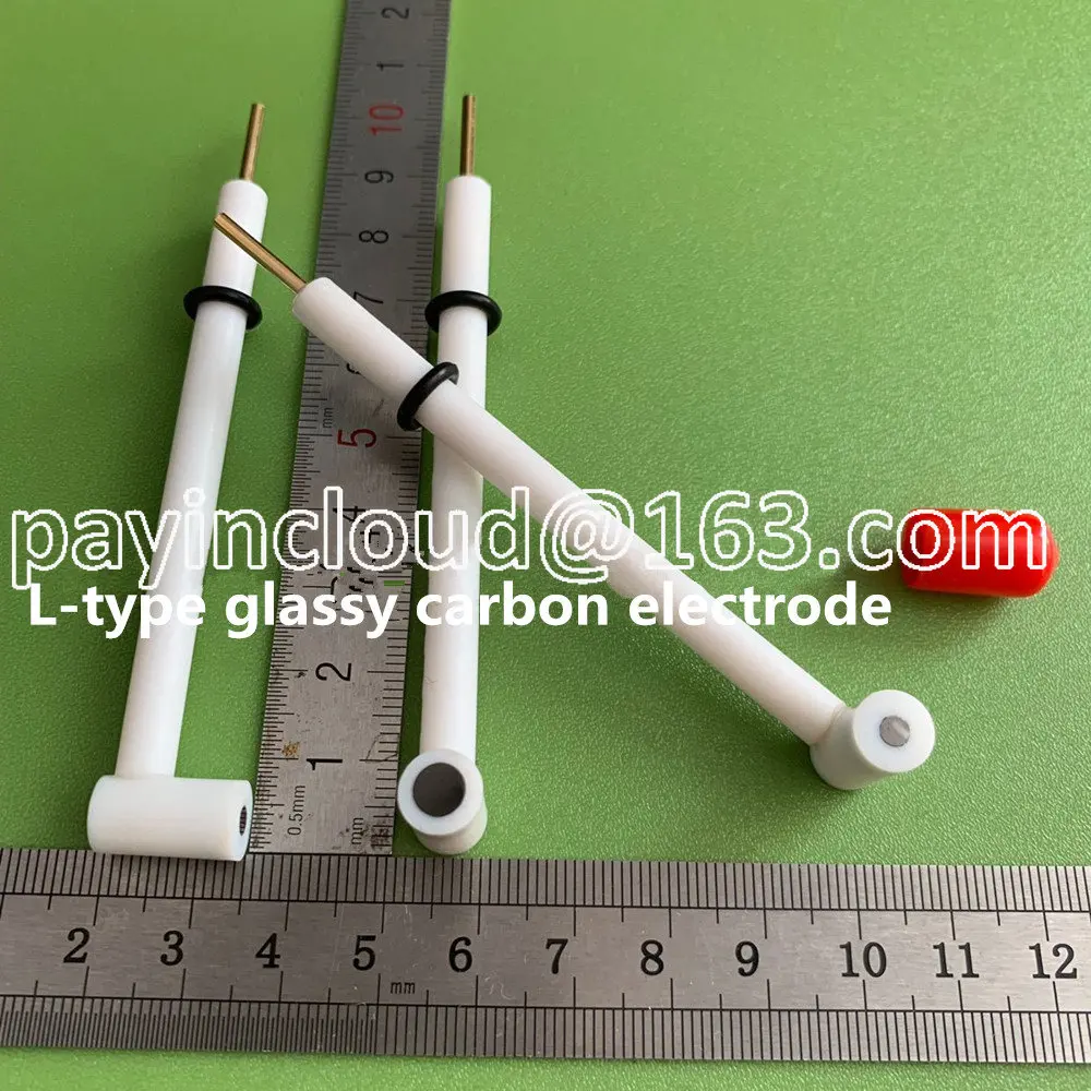 

L-type Glassy Carbon Electrode, Electrochemical Working Electrode, 2mm, 3mm, 4mm, 5mm Glassy Carbon Electrode.