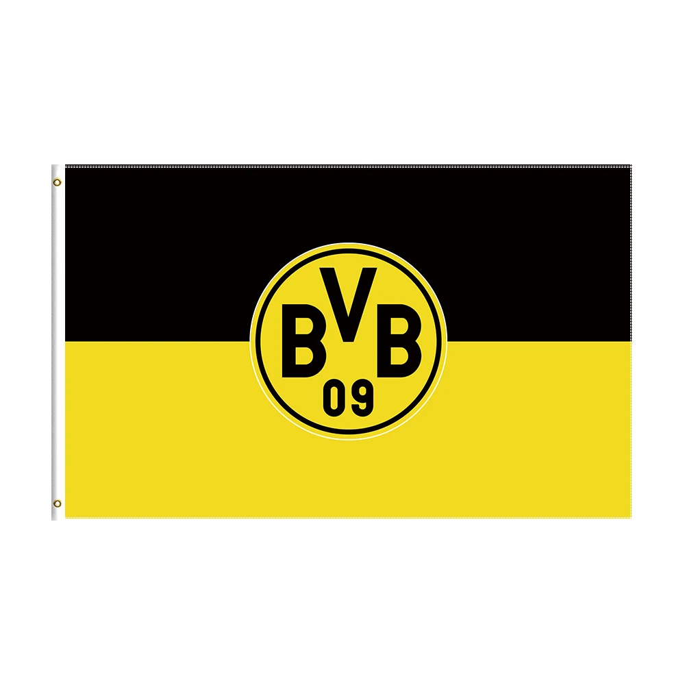 

3x5 Borussia Dortmunds Flag Polyester Printed Racing Sport Banner For Decor