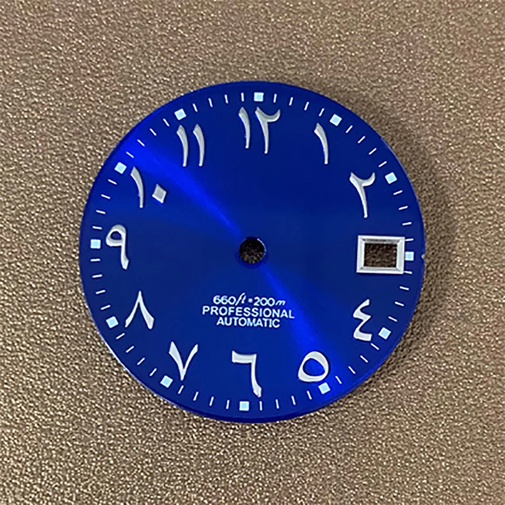 28.5mm Arabic No Luminous Dials Watch Face for NH35 Movement Watch Dial Modified Parts