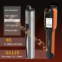 2 in 1 Fiber Optical Power Meter -70 to 10dBm Patch Cord Cable Tester Tool FC/ST/SC Red Light Pen 5-30km Visual Fault Locator