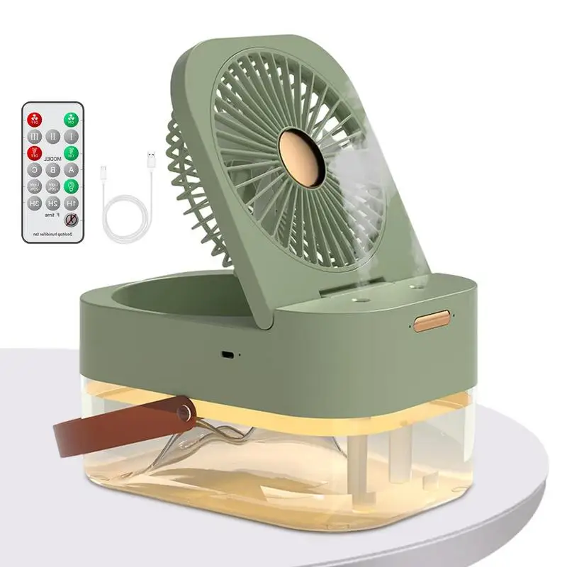 

Desktop Cooling Fan Humidifying Air Conditioner Folding Fan Portable Design Summer Cooling Tool For Kitchen Home Car School