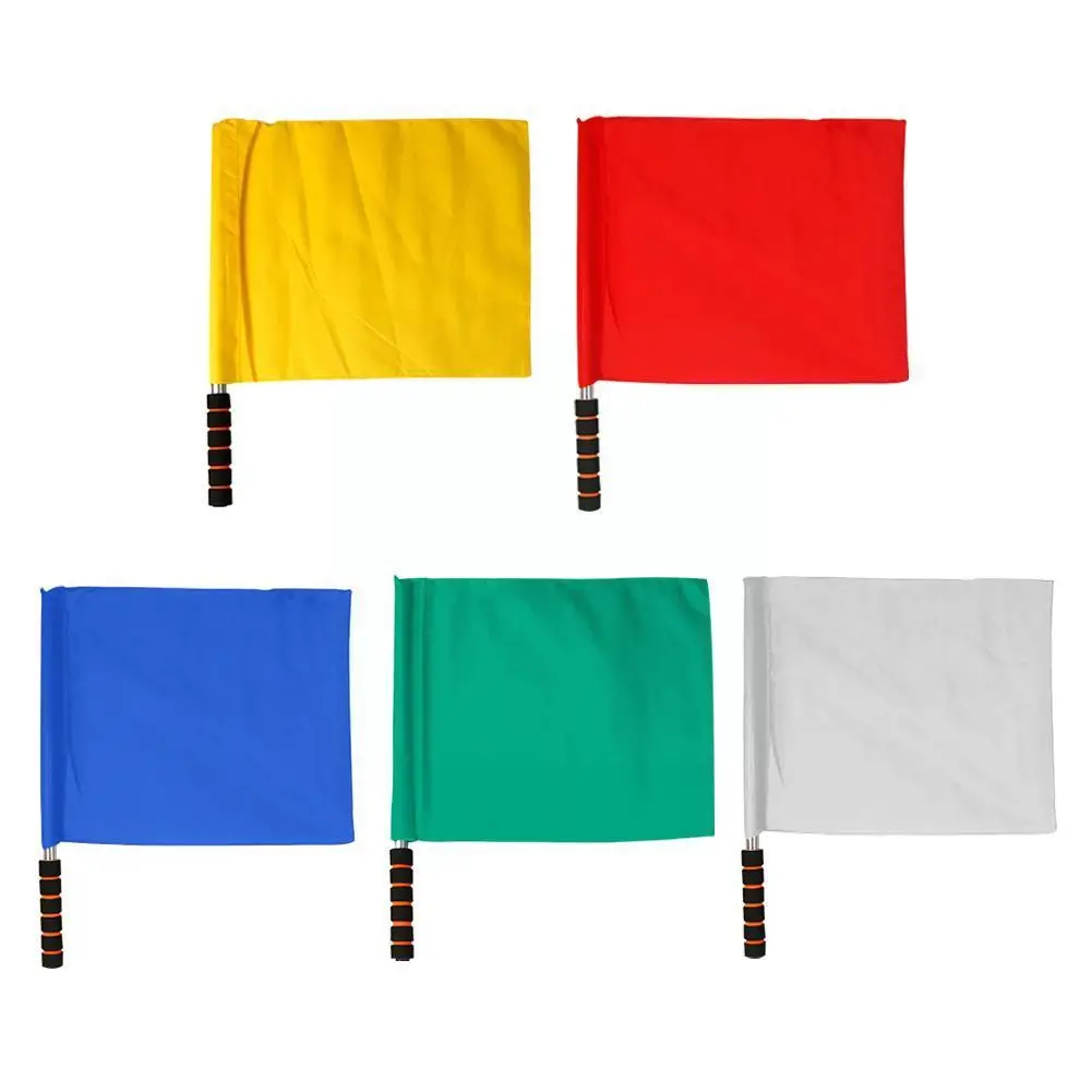 Track Field Competition Signal Flag Soccer Referee Indicator Equipment Command Steel F1p2 |