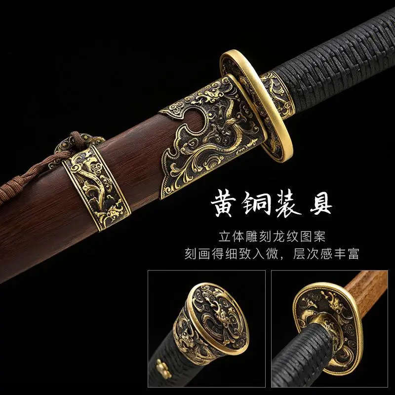 Деревянный меч Longquan катана дикая гусь искусственный костюм кино и телевидение