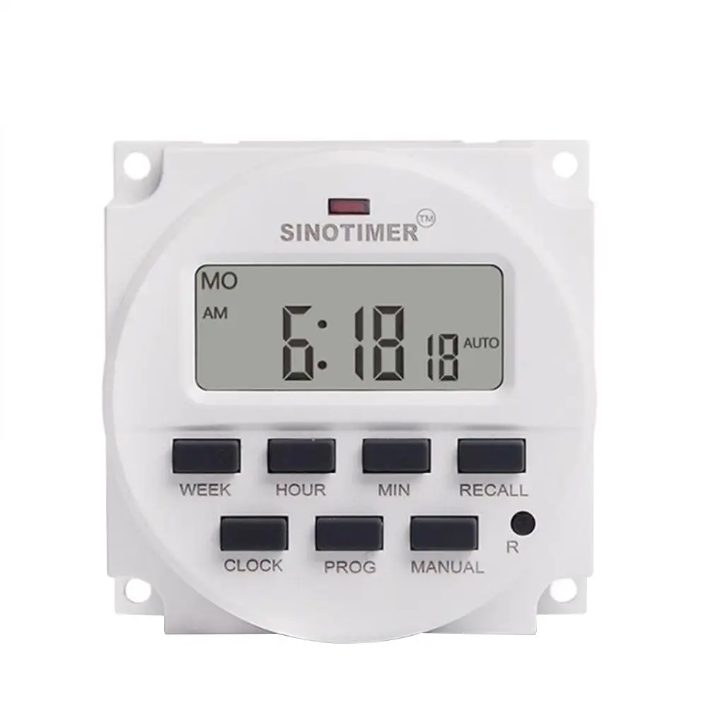 

12V/24V/110V/220V AC/DC Digital Intelligent Power Timer Switch Programmable Relay Control Timer