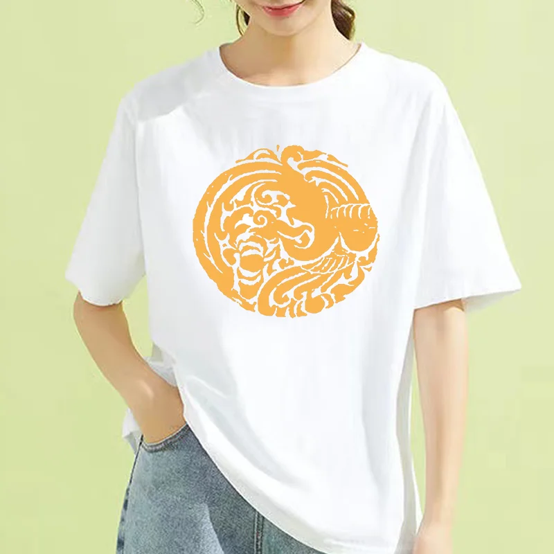 

Летняя Винтажная футболка с особым тотемным принтом, футболка для подарков для мужчин и женщин, унисекс Винтажная футболка с коротким рукав...