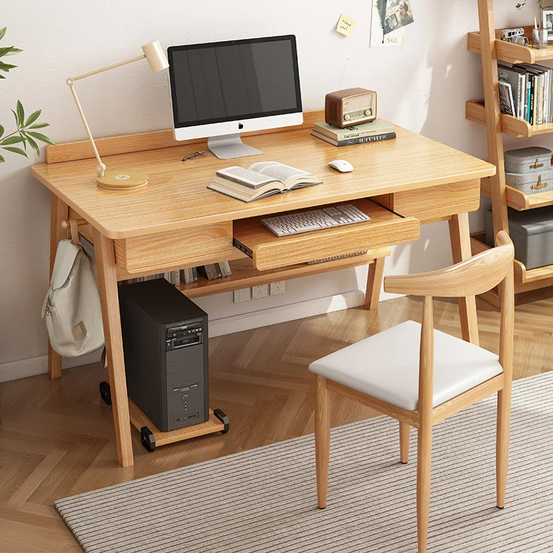 

SH 2023 Year Aoliviya Official New Solid Wood Leg Computer Desk Desktop Desk Home Simple Table Desk Simple Modern Bedroom Stud