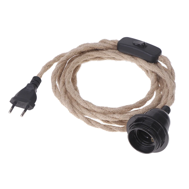 1 шт. съемная люстра E27 на пеньковой веревке 2/3/4 5 м