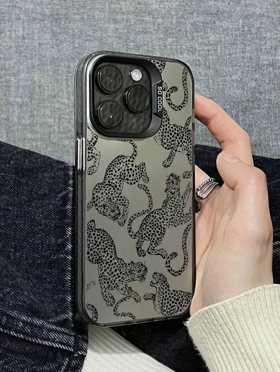 Чехол для телефона Cool Leopard World iPhone 16 14 15 Plus 11 12 13 Pro Max XR чехол с защитой от царапин и
