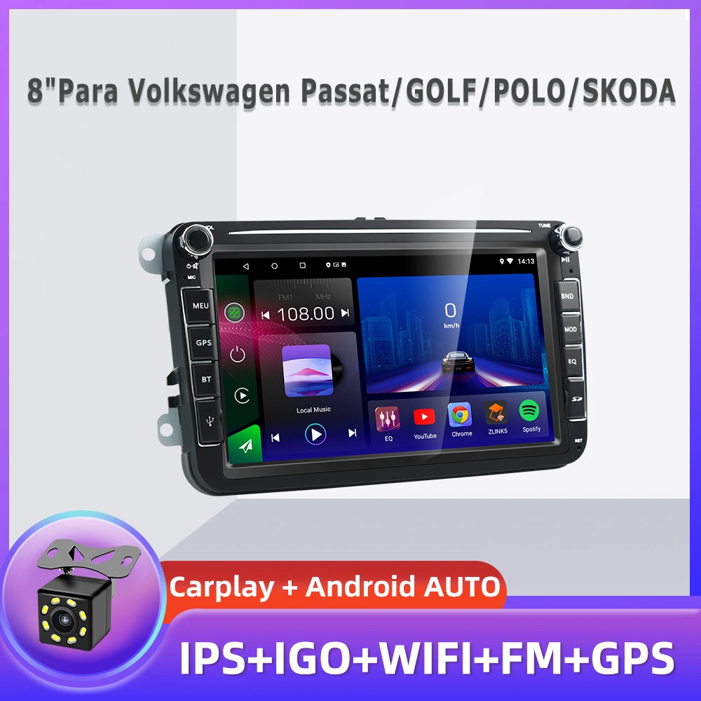 

JMANCE для Volkswagen VW Passat B6B7 CC Tiguan Touran GOLF POLO Android авто радио Apple Carplay Автомобильный мультимедийный GPS 2din DVD GP