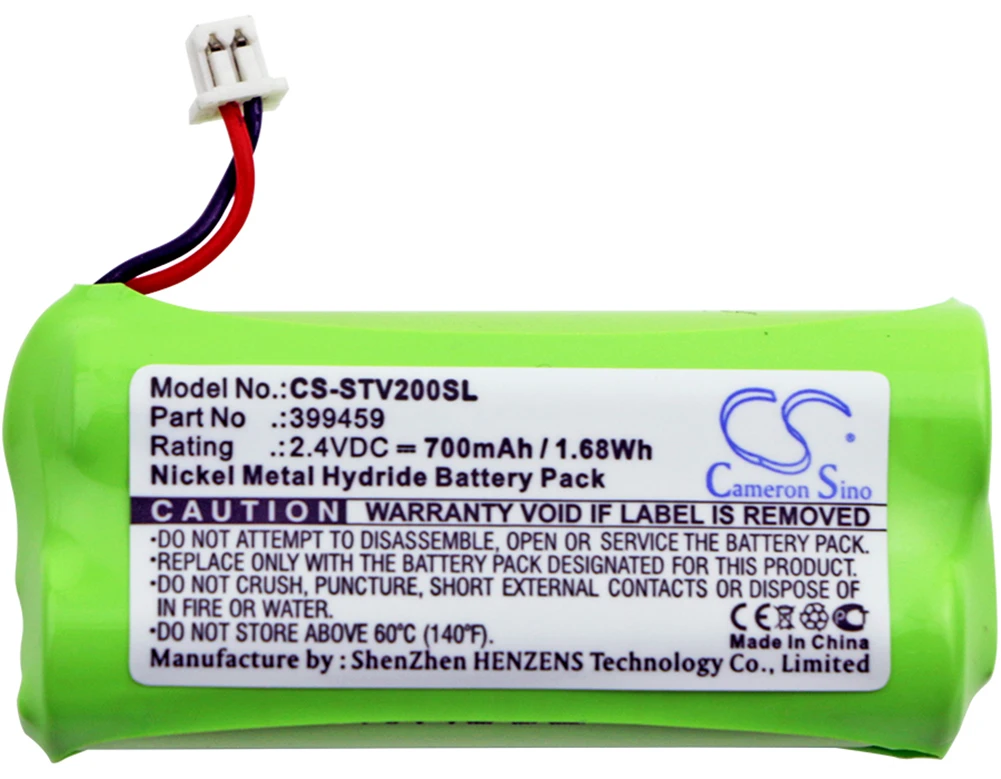 

Cameron Sino 700mA Battery for Stageclix Jack V2 Transmitter 399459