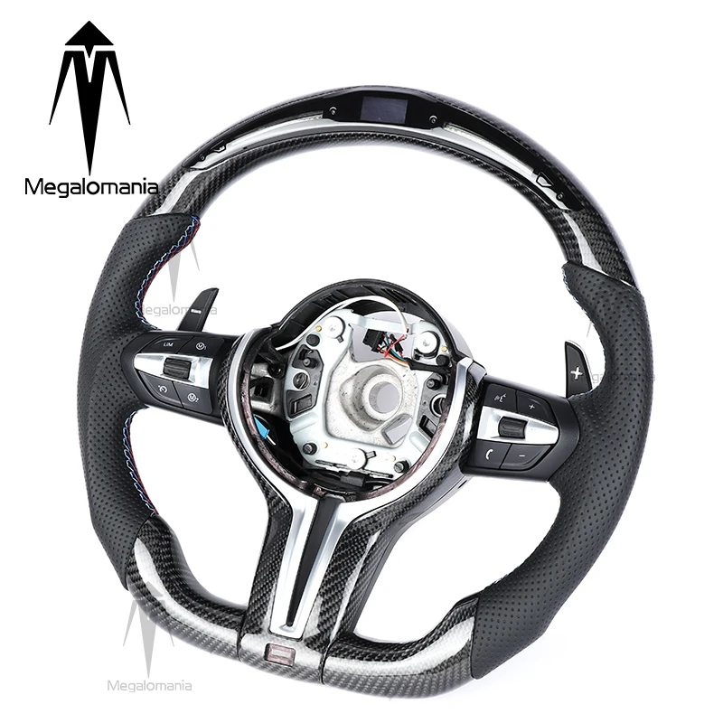 Фото Руль из углеродного волокна со светодиодной подсветкой для BMW F32 F16 F15 F26 F25 F34 F30 F22 F44 F86 F85 M2 M3 M4 M5 M6 M8 X3M X4M X5M X6M X7M X5 X3 №2