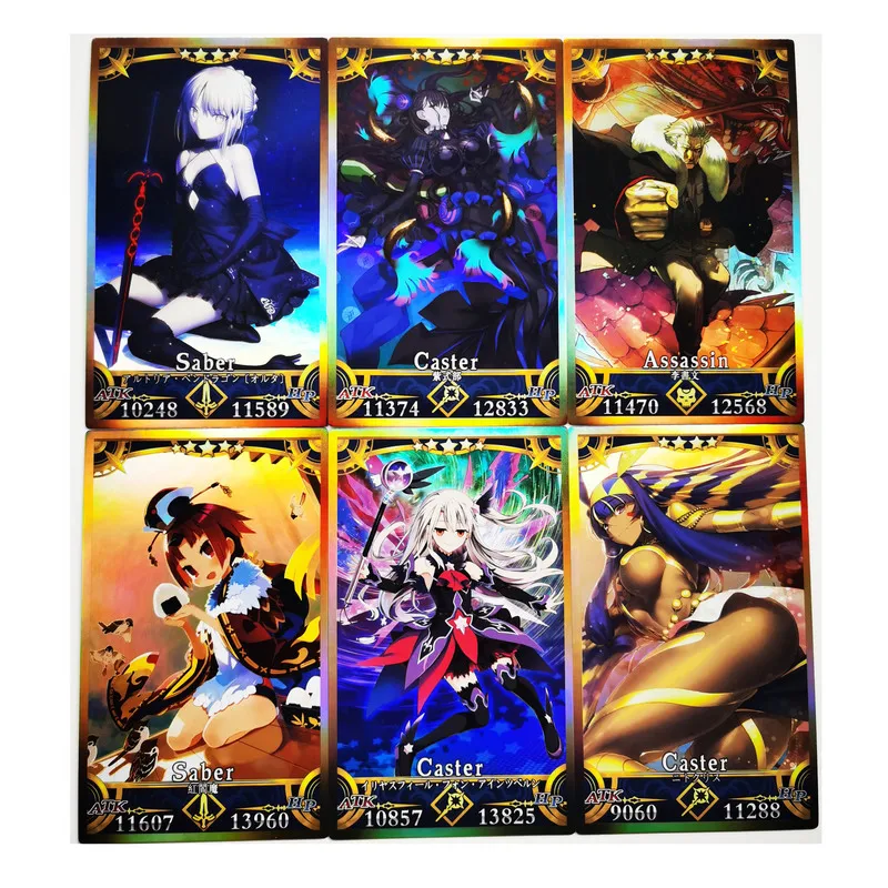 

36pcs/set Fate Fgo Saber Fate/Grand Order Ruler Rider No.2 Hobby Collectibles Game Anime Collection Cards