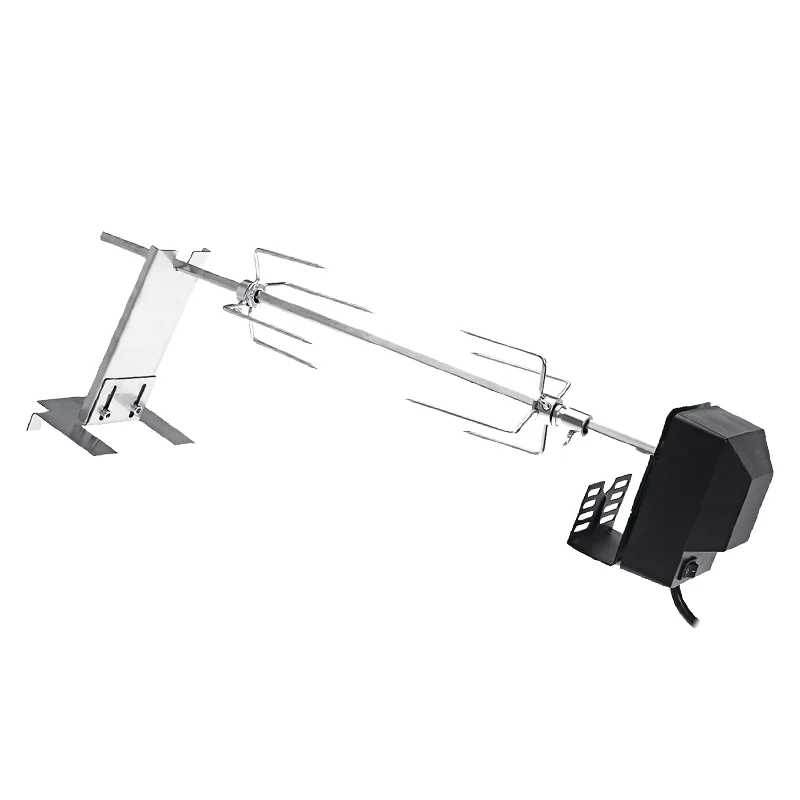 electric bbq grill motor bracket set metal oven roasted beef charcoal chicken barbecue grill outdoor spit camping cooking tools free global shipping