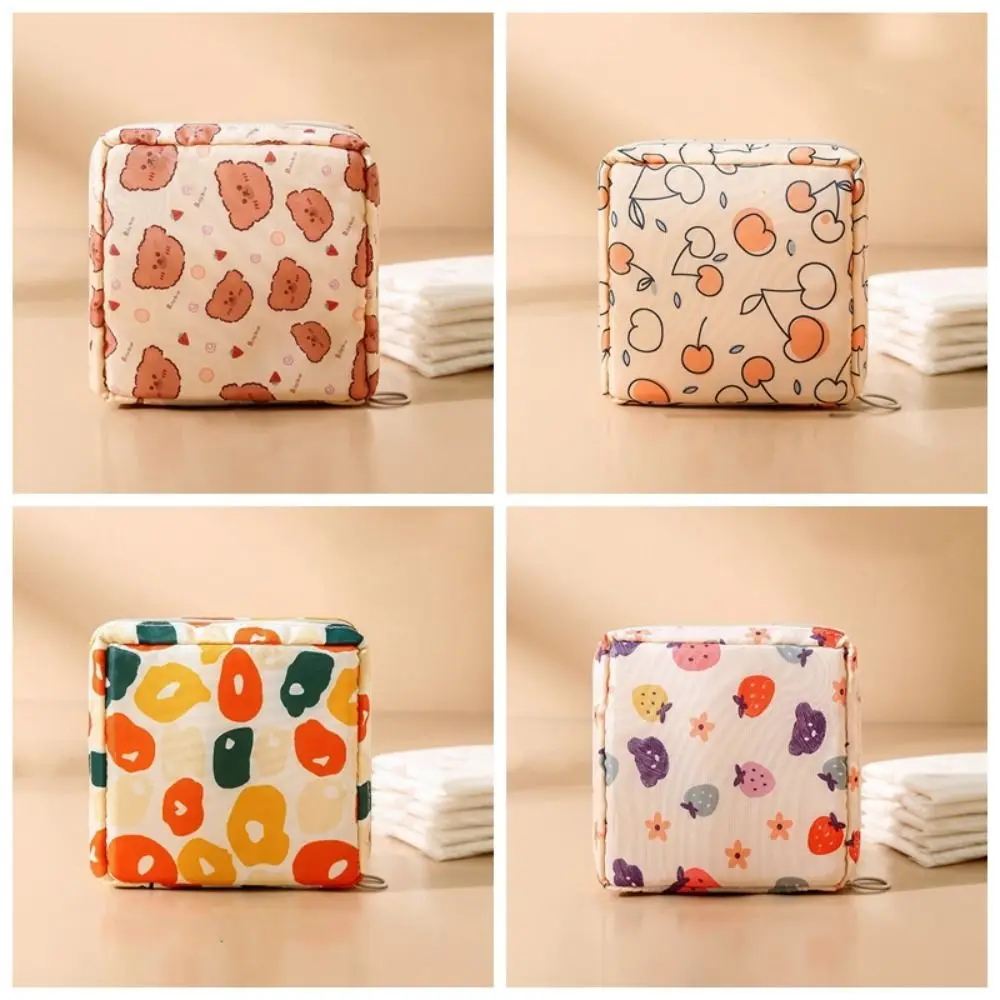 Клубничная сумка для хранения гигиенических салфеток мультяшный дизайн кошелек