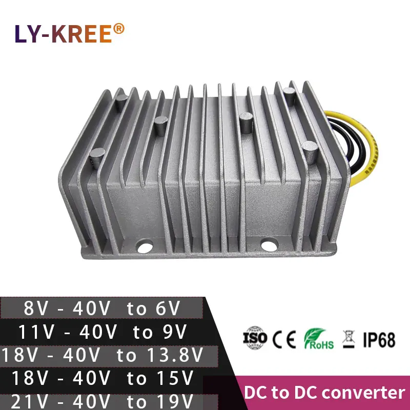 LY-KREE  DC-DC  24V to 6V 9V 13.8V 15V 19V Converter 25V 30A 35A 40A Step-down Buck Converter  Computer Power Module