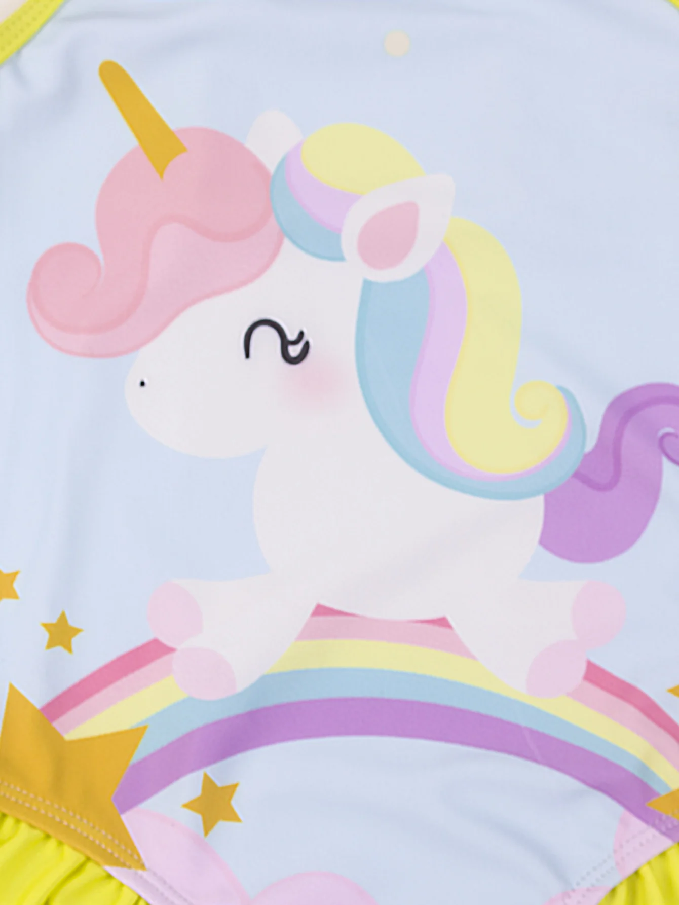 Летний женский слитный купальник с рисунком русалки