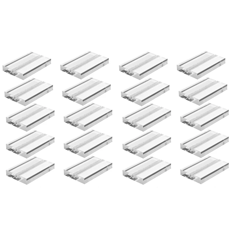 

2X Acrylic Sign Holders Table Number Holders For Display Place Card Holder, Base Stand Wedding Acrylic Sign Stand