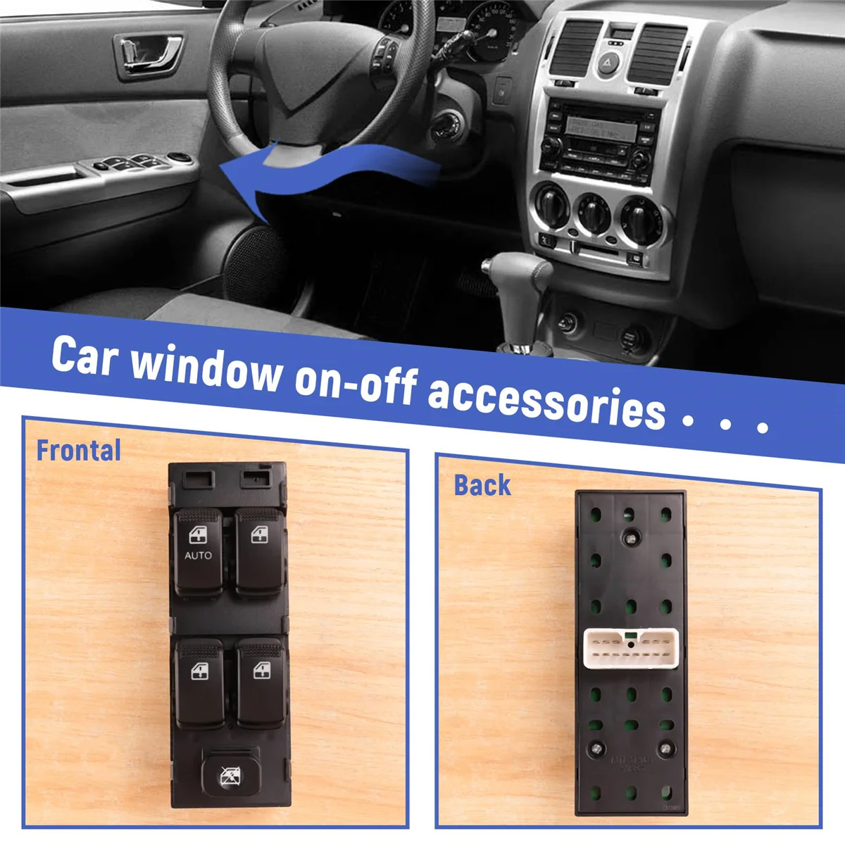 Переключатель управления стеклом для Hyundai Getz 2005 93570-1C110