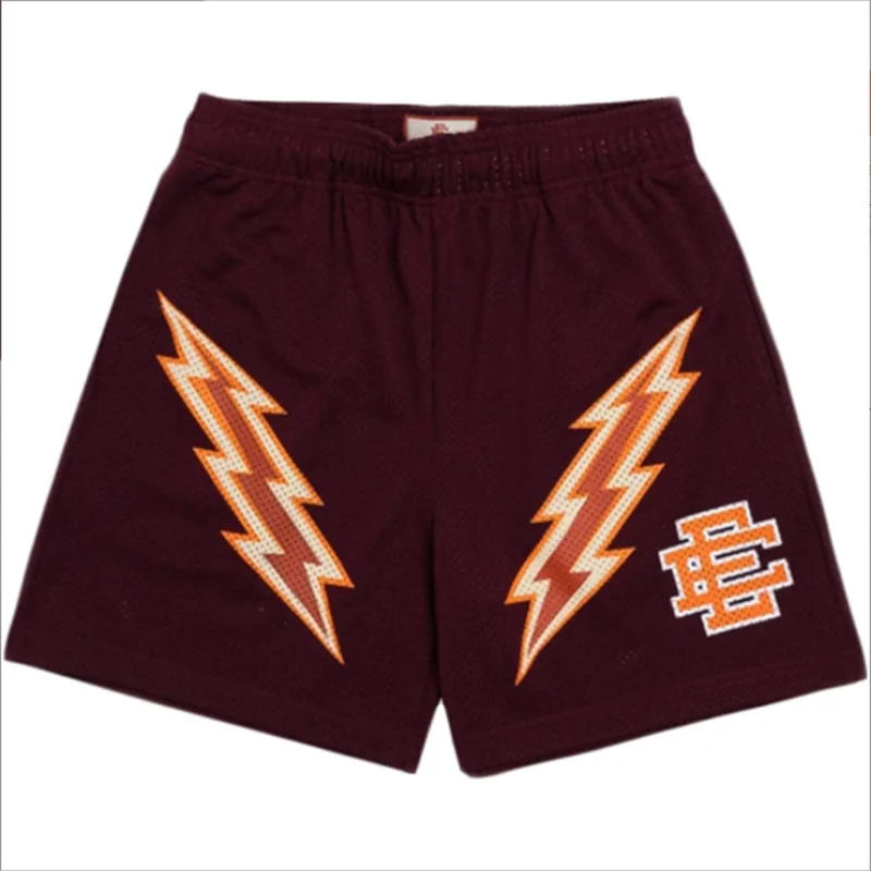 

EE casual shorts men's muscle fitness movement American quarter pants mesh breathable loose