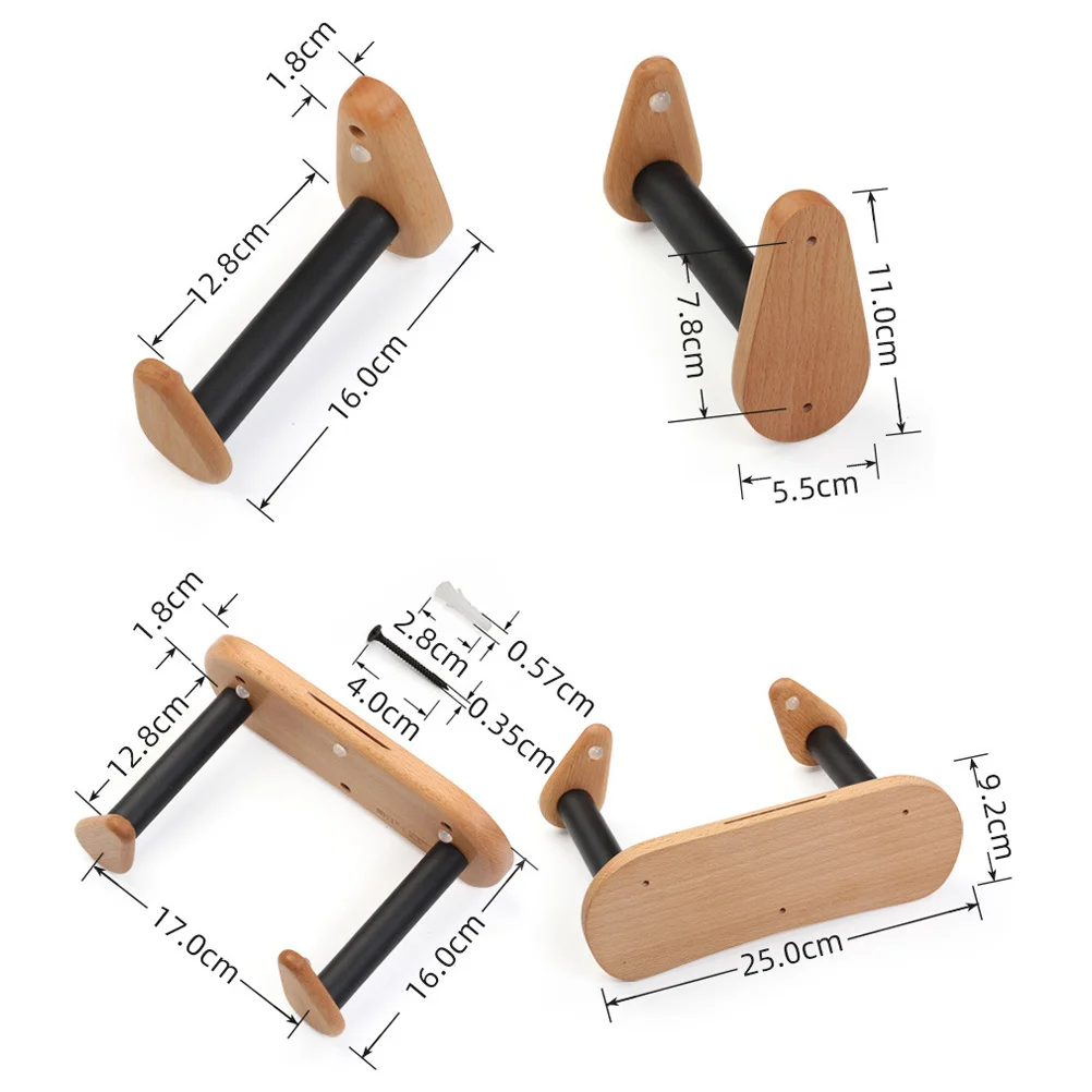 Сплит-крючки для вешалок электрогитары из цельного дерева классическая