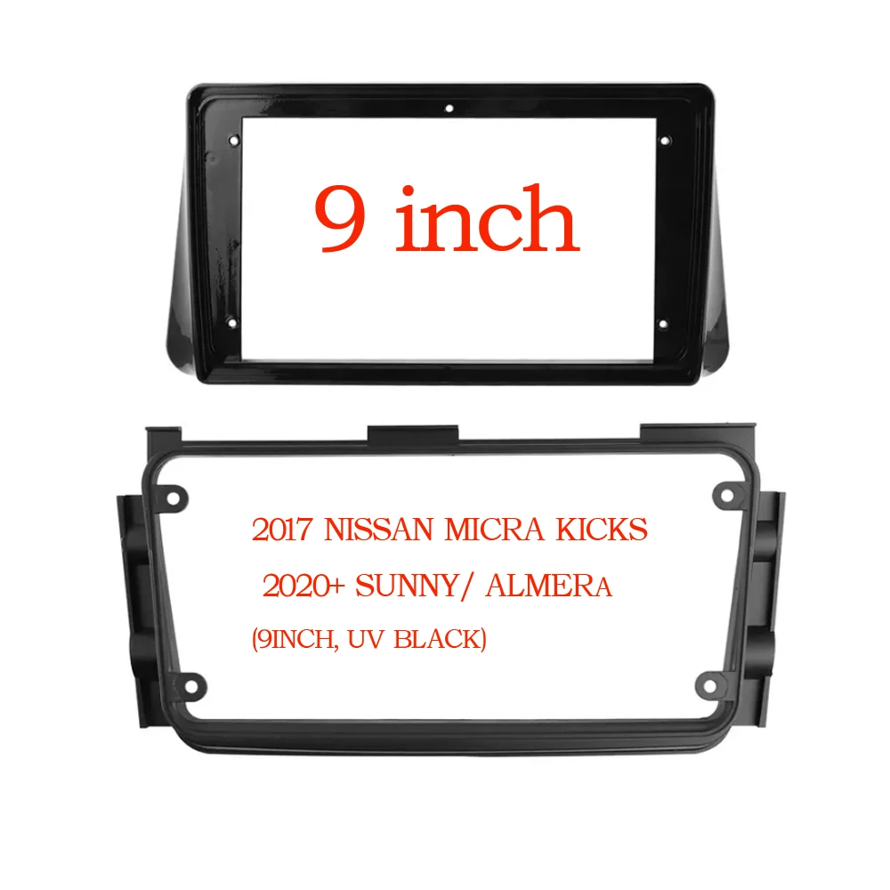 

9 INCH Car Radio Fascia Double Din Frame GPS DVD Bezel Panel Dash Installation Kit For NISSAN KICKS MICR 2017 MP5 Stereo Player