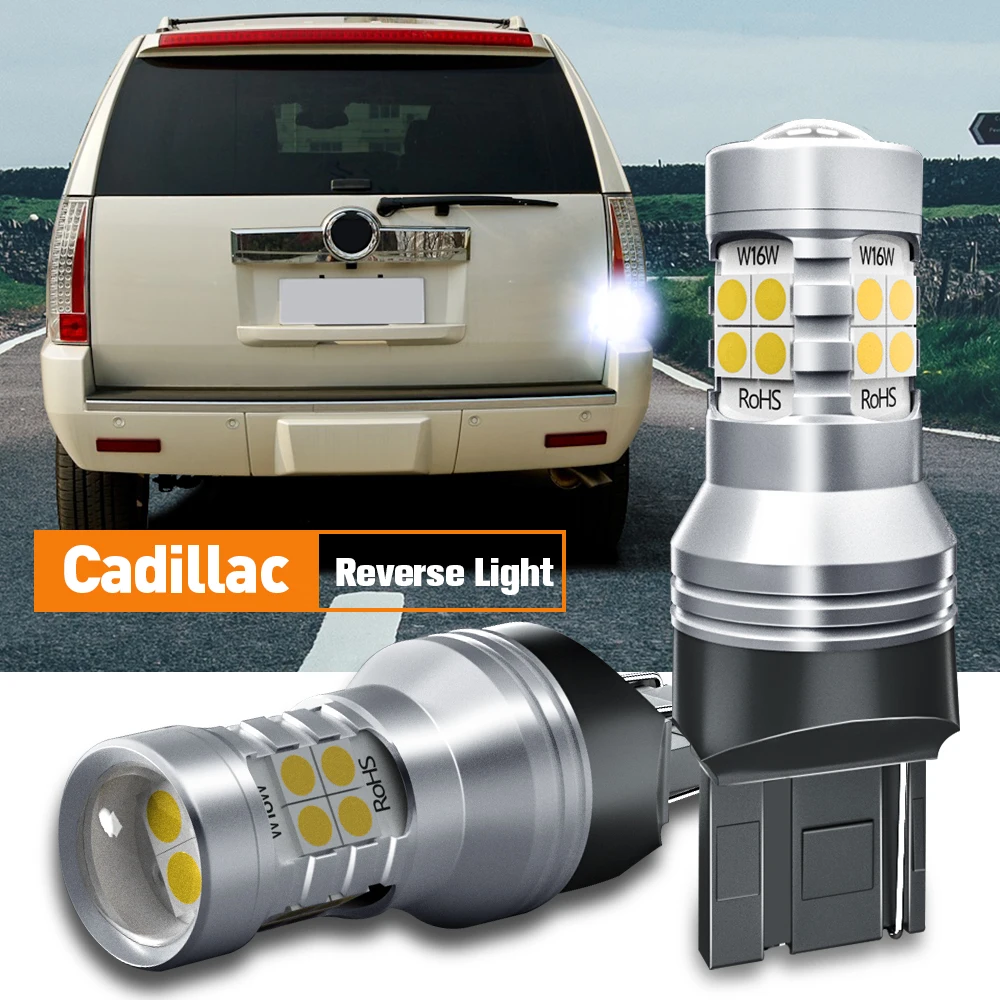 

2pcs LED Reverse Light Blub Backup Lamp W21W 7440 T20 Canbus Error Free For Cadillac Escalade 2008 2009 2010 2011 2012 2013 2014