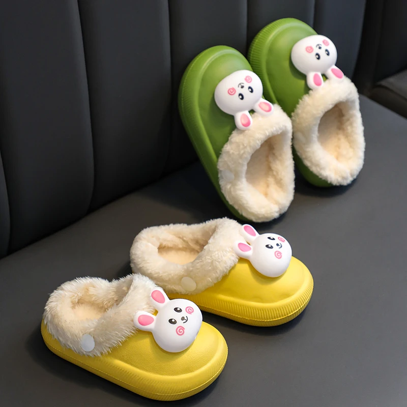 Зимняя детская водонепроницаемая обувь для мальчиков и девочек с милым