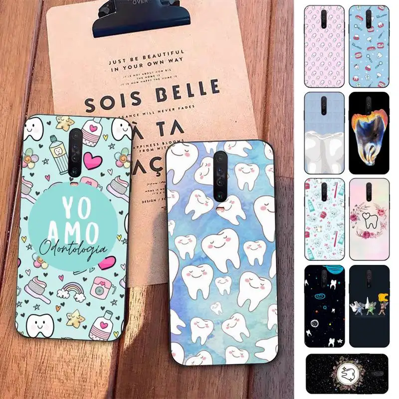

Dentist Tooth Pattern Phone Case for Redmi 5 6 7 8 9 A 5plus K20 4X S2 GO 6 K30 pro